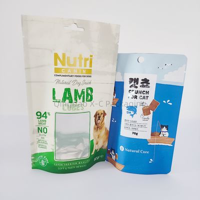 خرید مواد غذایی حیوانات خانگی کیف بلند با پنجره بازیافت Ziplock عمده فروشی با BRC online manufacture