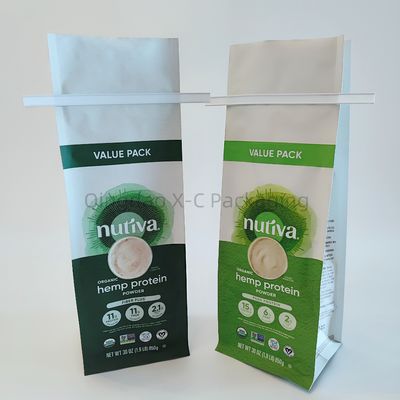OEM 8 Side Seal Pocket قابل باز کردن با Side Gusset Zipper Square Bottom Gusset بسته بندی شده با بسته بندی مجدد با بسته بندی مجدد