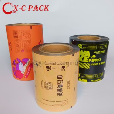 پاکت خودکار سس کوچک بسته بندی عسل خمیر سس گوجه فرنگی سس کتشاپ پاکت کیسه پلاستیکی فیلم رول لایه دار
